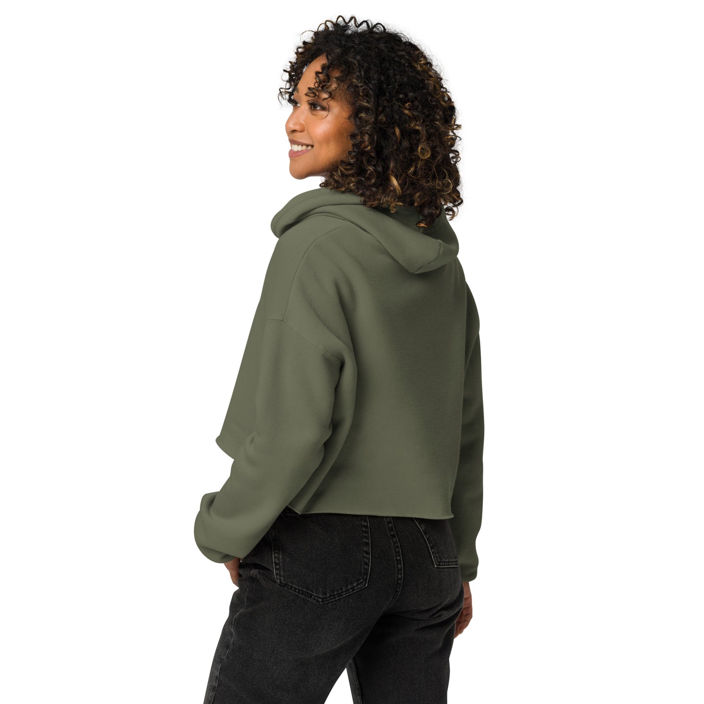 Christian women's crop hoodie faith apparel statement piece
