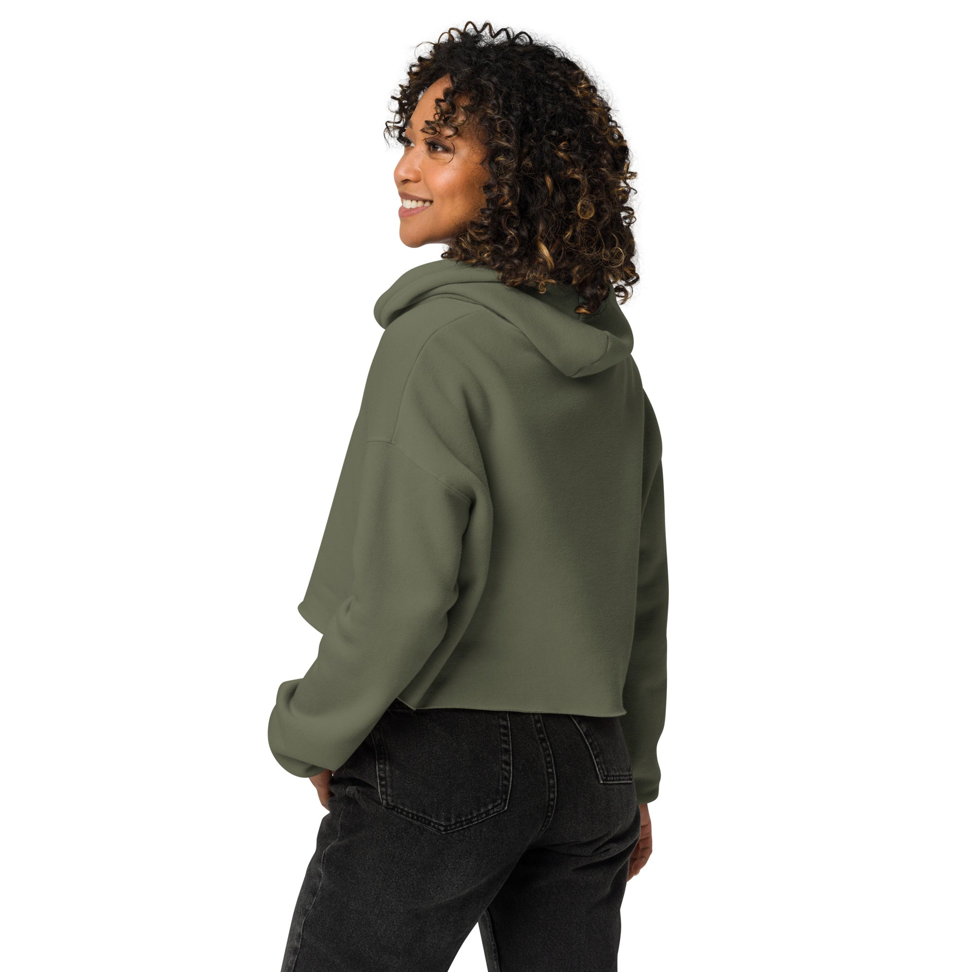 Christian women's crop hoodie faith apparel statement piece