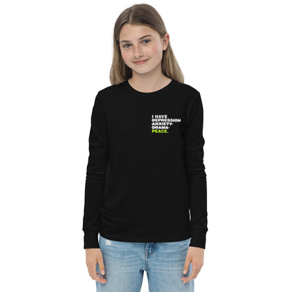 I Have Peace youth Christian long sleeve t-shirt for kids faith clothing