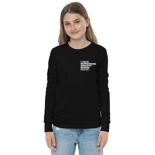 I Have Peace youth Christian long sleeve t-shirt for kids faith clothing