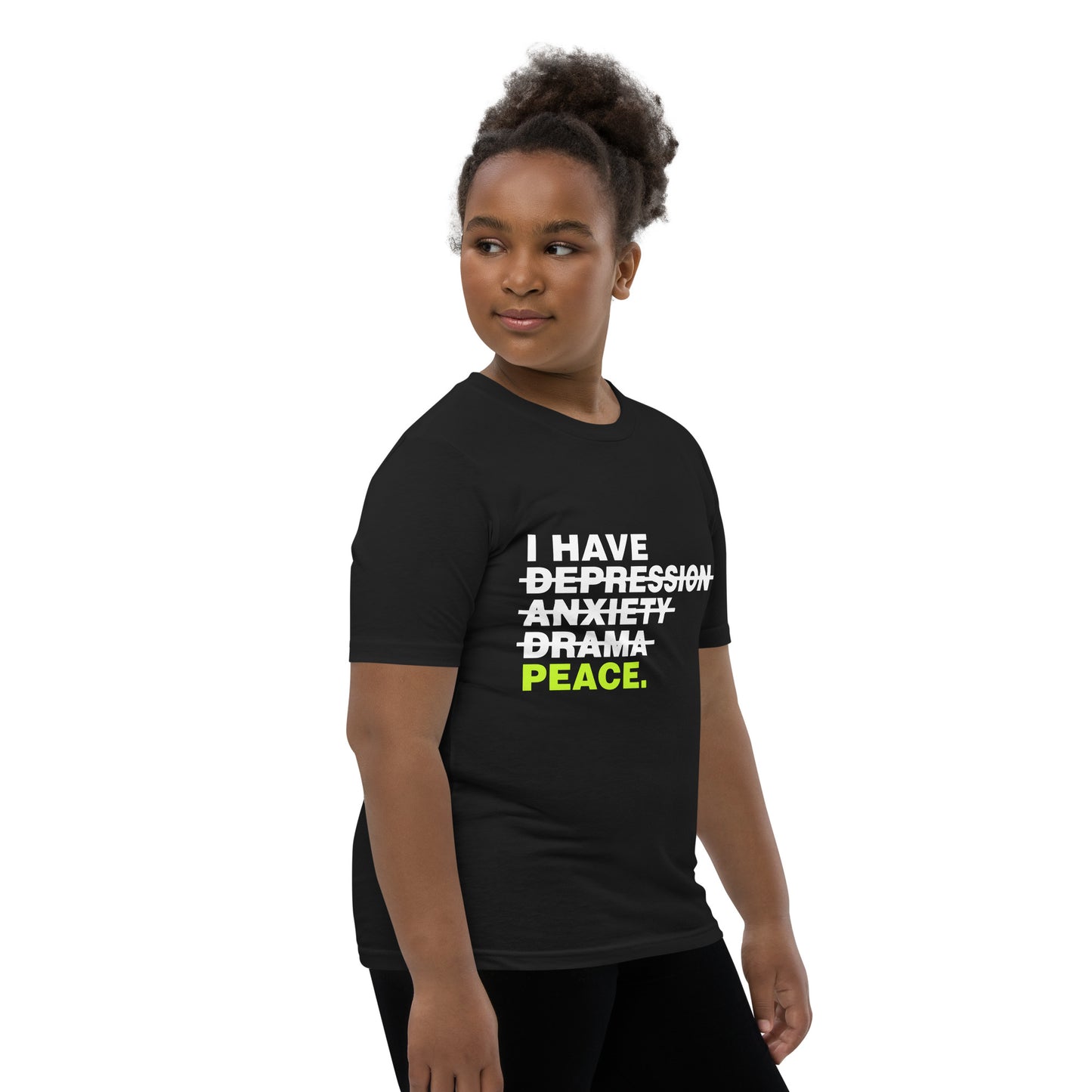 youth Christian apparel shirt reminding kids of God's peace