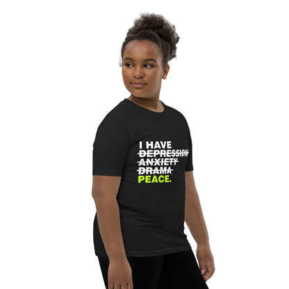 youth Christian apparel shirt reminding kids of God's peace
